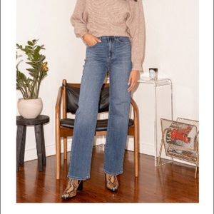 LuLu’s High Rise Wide-Leg jeans NWT